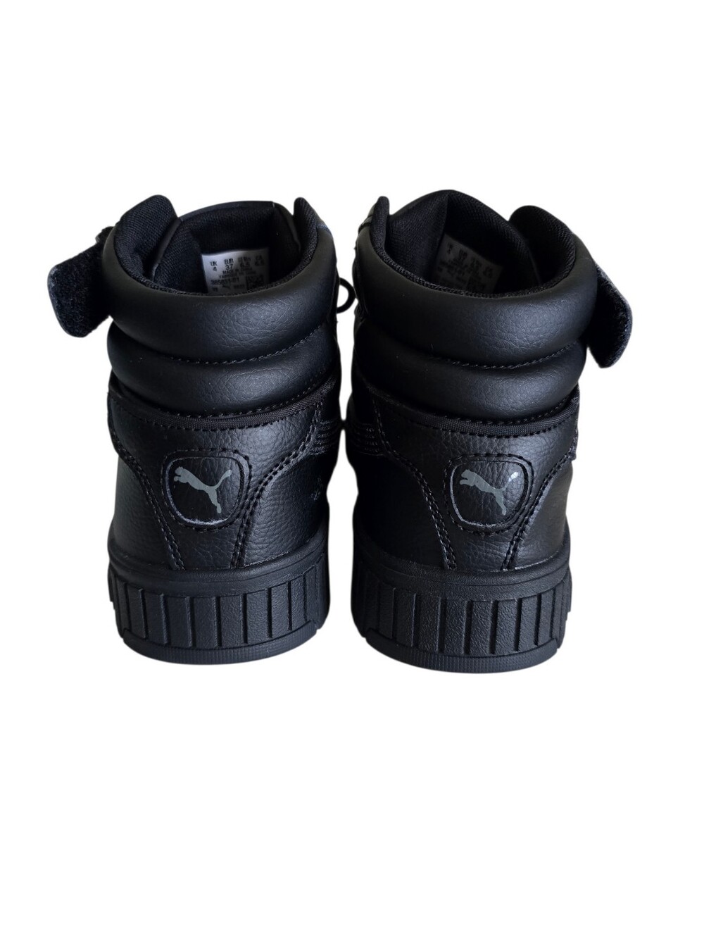 PUMA Carina 2.0 Mid Women's Arhletic Black Leather Sneakers - Picture 4 of 16